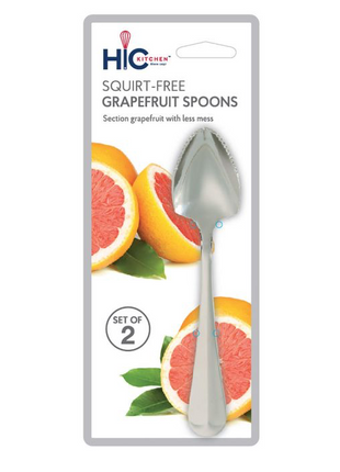 HIC Kitchen Grapefruit Serrated Edge Grapefruit Spoon, Set of 2