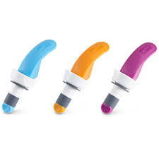 Zyliss Easy Seal Bottle Stoppers, Blue, Orange and Purple!