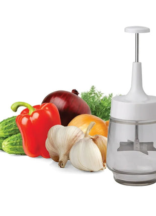 HIC Kitchen Old Fashioned Onion Chopper, 18/8 Stainless Steel Plain Edge Blades