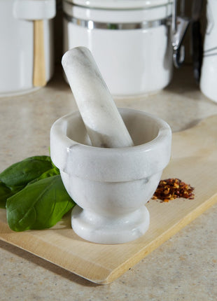 MARBLE MORTAR & PESTLE