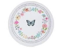 Wrapped in Grace Blooms Butterfly Braided Placemats Kitchen or Dining