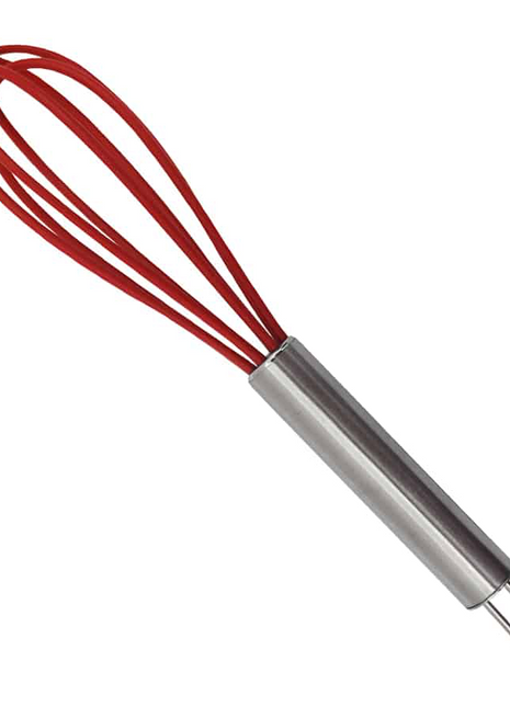 SILICONE WIRE WHISK WITH S/S HANDLE