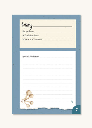 Family Holiday Recipes Cookbook
