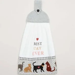 Best Cat Ever Tie Kitchen Towel