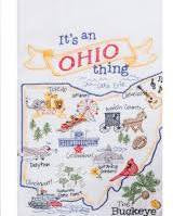 It’s A State Thing Ohio Embroidered Flour Sack Towel