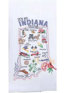 It’s A State Thing Indiana Embroidered Flour Sack Towel