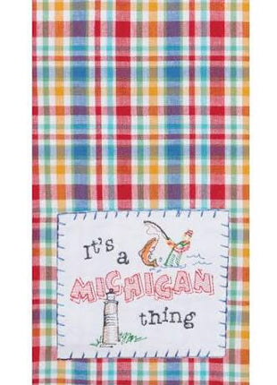 It’s A State Thing Michigan Embroidered Flour Sack Towel