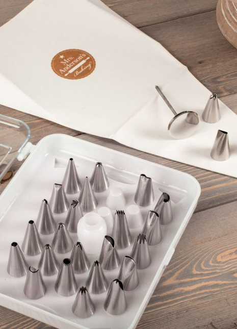 Mrs. Anderson's Baking Pastry Decorating Set, 26 Tips