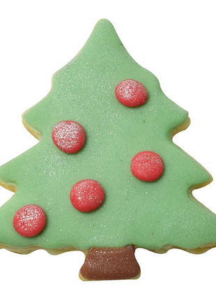 MINI CHRISTMAS TREE W/SNOW COOKIE CUTTER (1.5″)