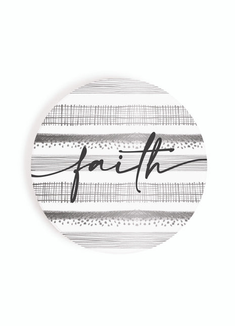 Ceramic Car Coasters - Faith