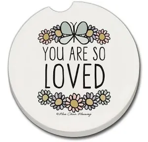 Ceramic Car Coasters - You Are So Loved