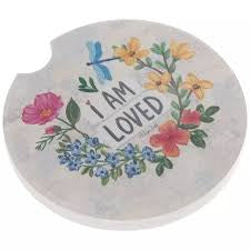 Ceramic Car Coasters - I Am Loved