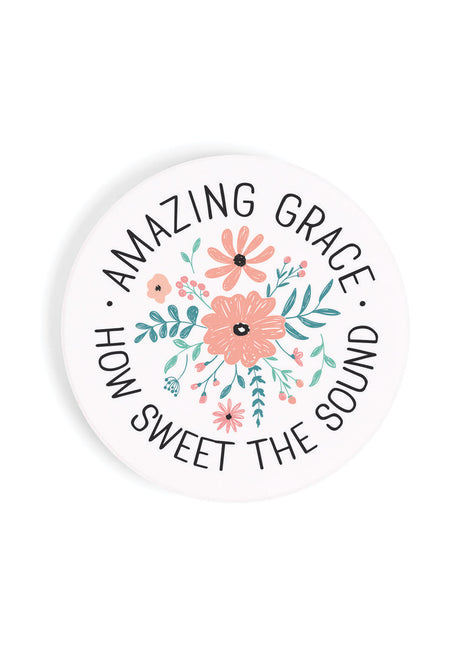 Ceramic Car Coasters - Amazing Grace