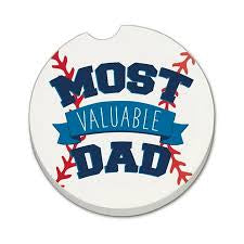 Ceramic Car Coasters - Most Valuable Dad