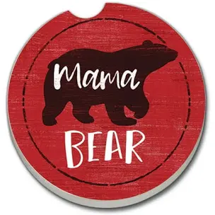 Ceramic Car Coaster - Mama Bear