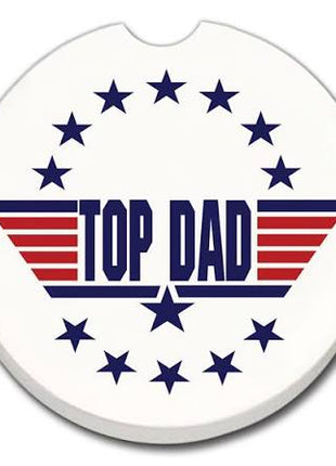Ceramic Car Coaster - Top Dad