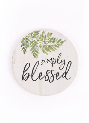 Ceramic Car Coaster - Simply Blessed