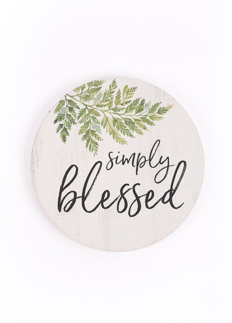 Ceramic Car Coaster - Simply Blessed