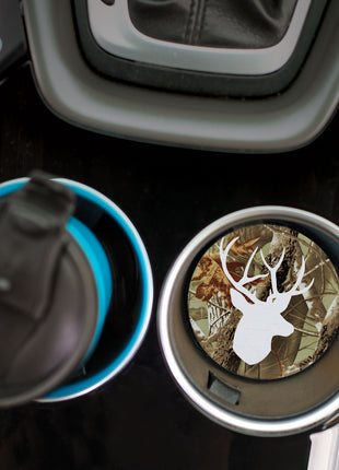 Ceramic Car Coaster - Deer Camo