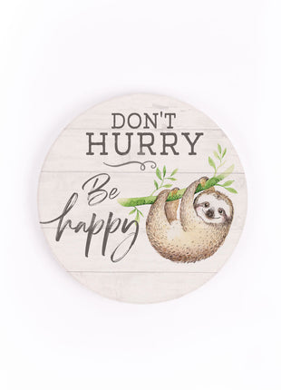 Ceramic Car Coaster - Don’t Hurry Be Happy