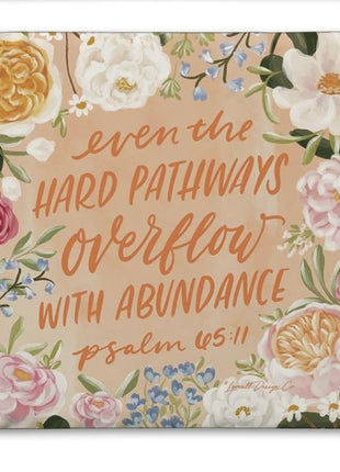 Square Drink Coaster - Psalm 65:11