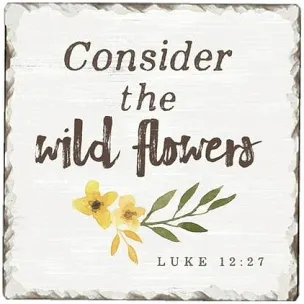 Square Drink Coaster - Wild Flowers