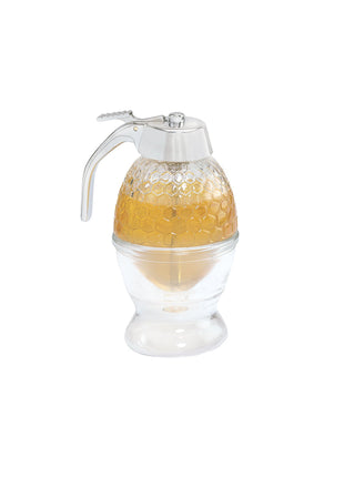GLASS HONEY/SYRUP DISPENSER