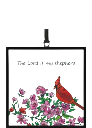 Stained Glass Window Art - The Lord Is My Shepard