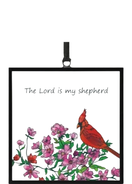 Stained Glass Window Art - The Lord Is My Shepard