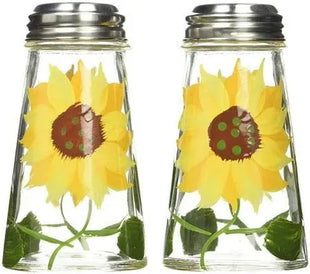 Hand Painted Tapered Salt and Pepper Shaker Set