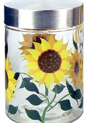 Sunflower Round Storage Jar Set Of 4