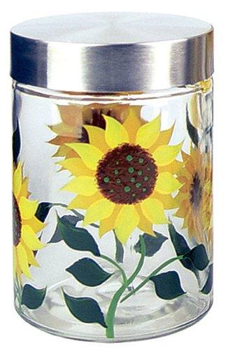Sunflower Round Storage Jar Set Of 3