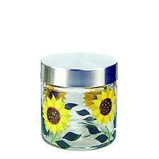 Sunflower Round Storage Jar Set Of 3