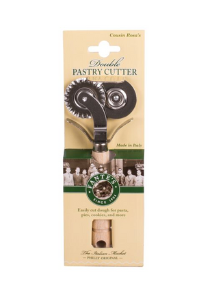 Fantes Double Pastry Ravioli Pasta Dough Cutter Crimper