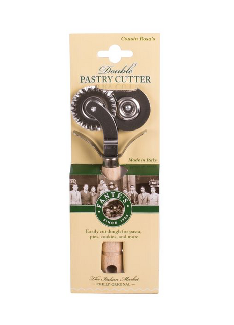 Fantes Double Pastry Ravioli Pasta Dough Cutter Crimper