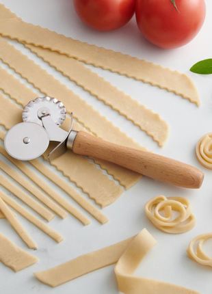 Fantes Double Pastry Ravioli Pasta Dough Cutter Crimper