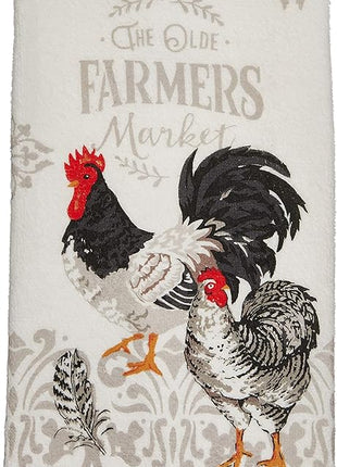 Farmer's Market Rooster Terry Towel