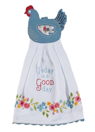 Countryside Rooster Hang-Up Kitchen Towel