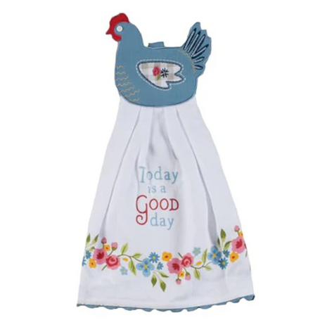 Countryside Rooster Hang-Up Kitchen Towel