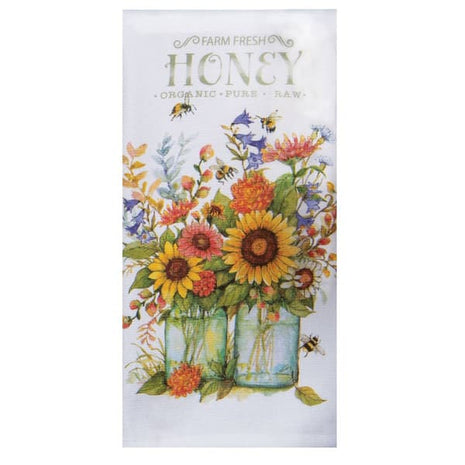 Honey & Floral Dual Purpose Terry Kitchen Towel