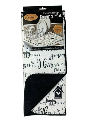 Farmhouse Countertop Drying Mat, 16" x 20"