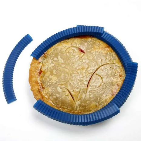 SILICONE PIE CRUST SHIELDS, 5PCS