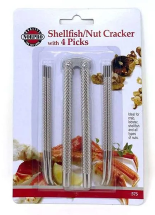 SHELLFISH / NUT CRACKER WITH 4 PICKS