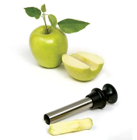 S/S DELUXE APPLE CORER WITH CORE EJECTOR, BLACK