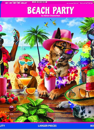 Beach Party - 500 Piece Puzzle Larger Pieces