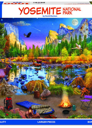 Yosemite National Park - 1000 Piece Puzzle Larger Pieces