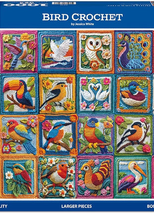 Bird Crochet - 1000 Piece Puzzle Larger Pieces