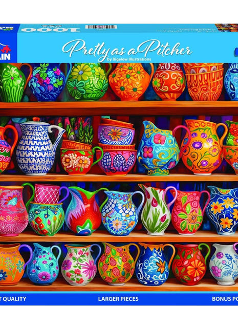 Pretty As A Pitcher - 1000 Piece Puzzle Larger Pieces