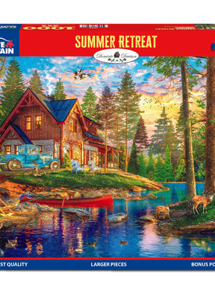 Summer Retreat - 1000 Piece Puzzle Larger Pieces
