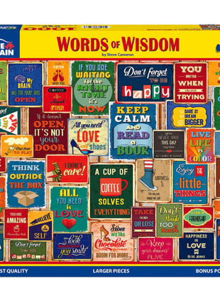 Words Of Wisdom - 1000 Piece Puzzle Larger Pieces